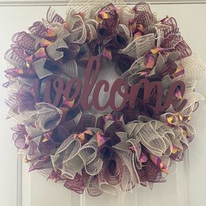Handmade welcome wreath
